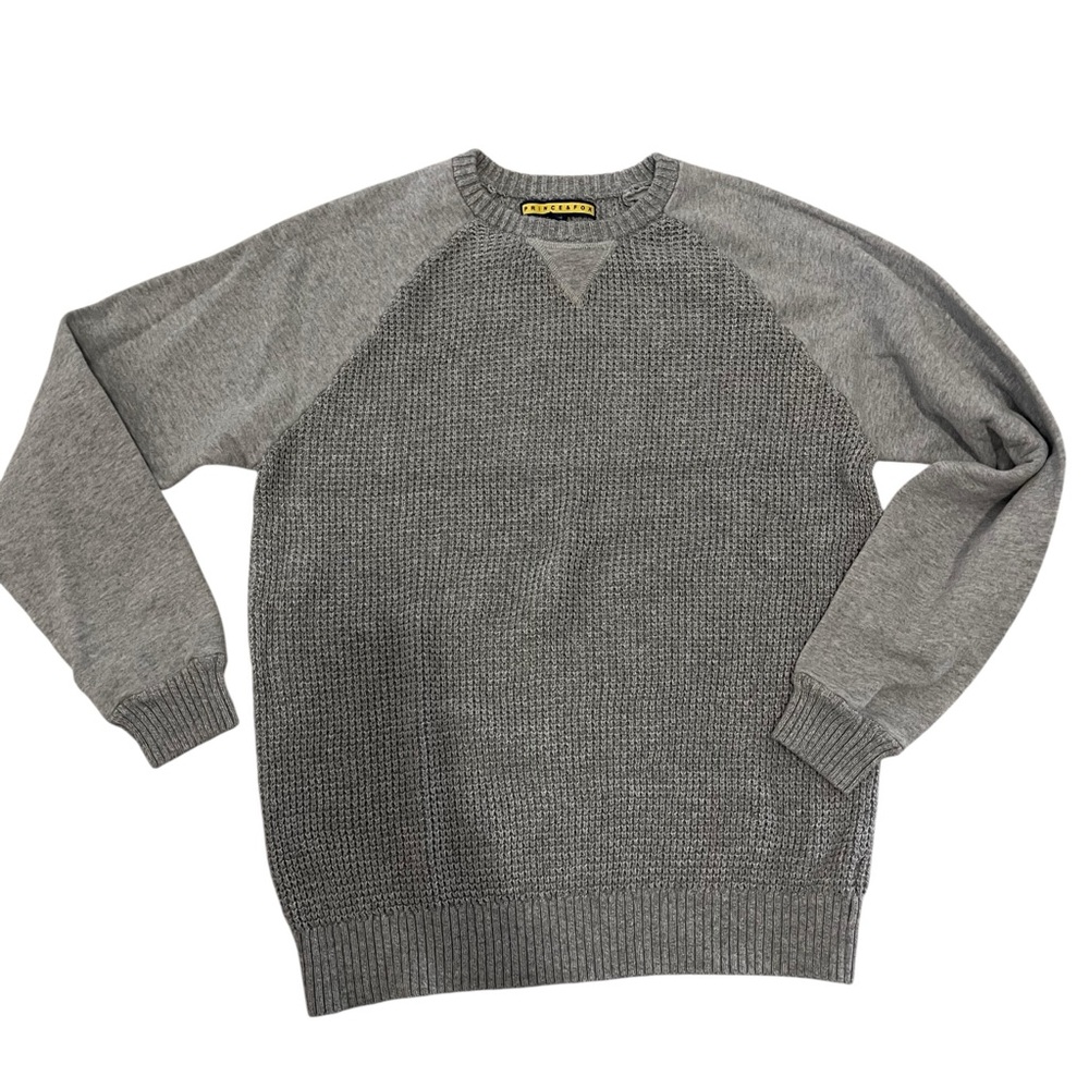 Prince‎ + Fox Crew Neck Knit Sweater Size L